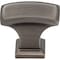 Jeffrey Alexander 1-1/2" Overall Length Brushed Pewter Rectangle Annadale Cabinet Knob 435L-BNBDL - alternate 6